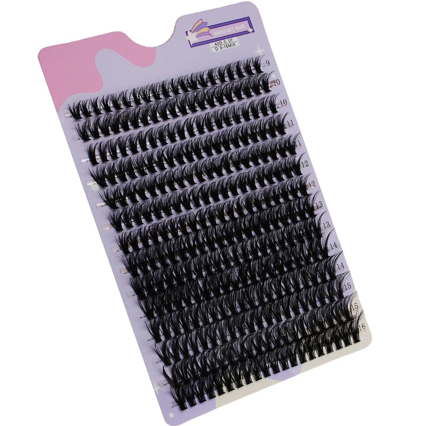 280 Clusters Lashes Extension Natural Thick